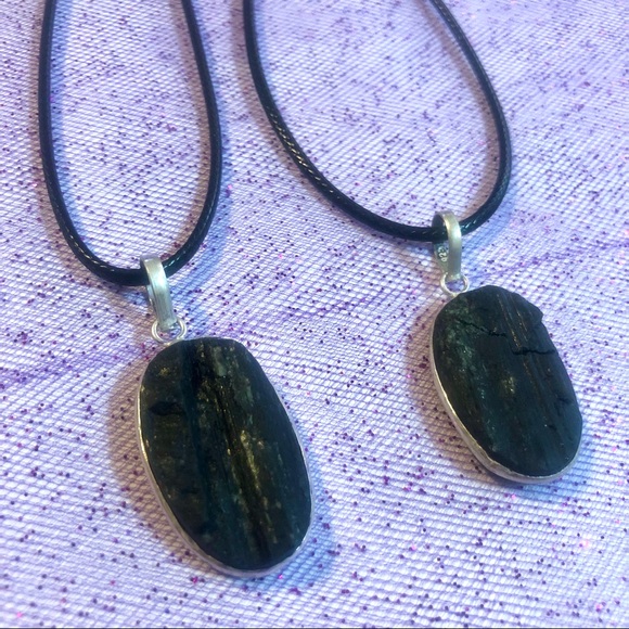 Rough Tourmaline Pendant - Picture 3 of 3